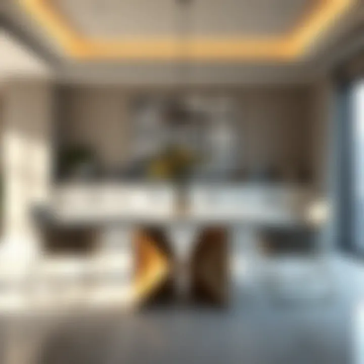 Elegant Dining Table Design Elegant dining table design suitable for family gatherings