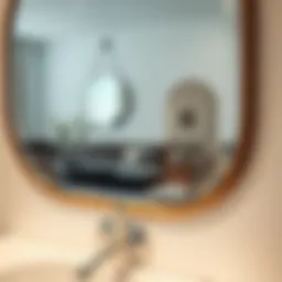 Elegant mirror showcasing modern design