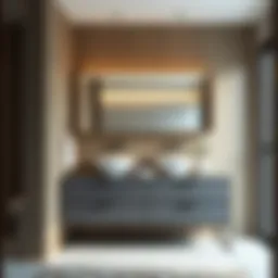 Elegant bathroom cabinet design showcasing modern aesthetics