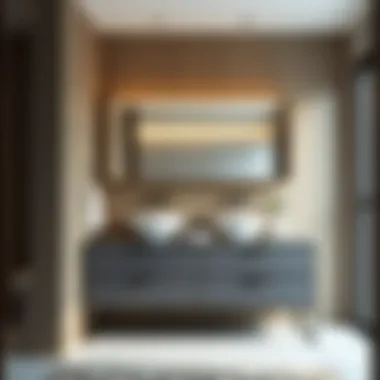 Elegant bathroom cabinet design showcasing modern aesthetics