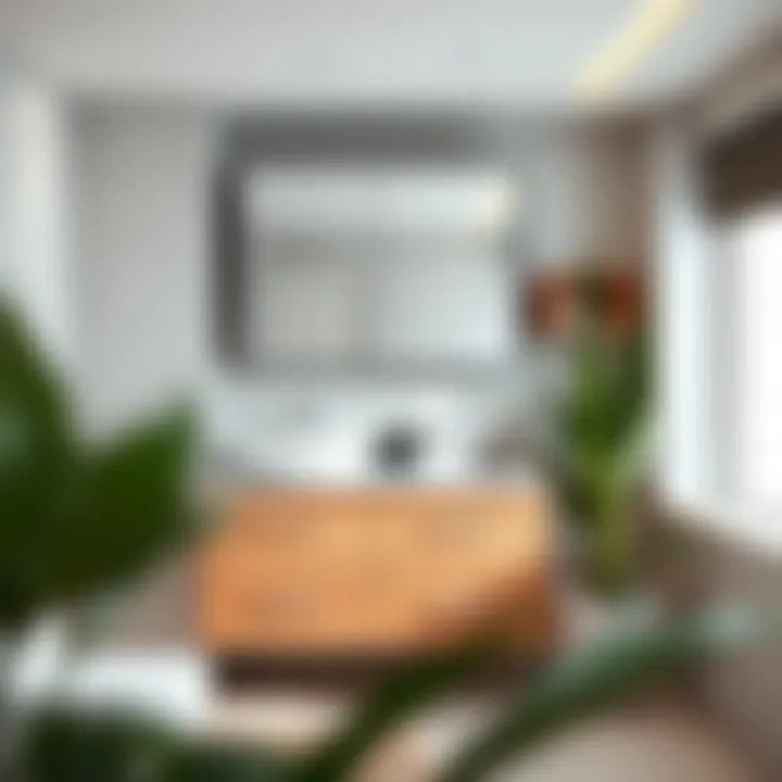 Innovative bathroom layout featuring optimal cabinet placement