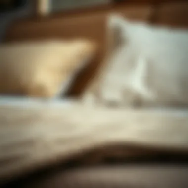 Textures and Materials of Beds Close-up of bed materials and textures