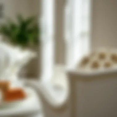 Intricate Design Details of White American Service Close-up of white American service showcasing intricate design