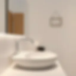 Elegant white faucet design in a modern bathroom