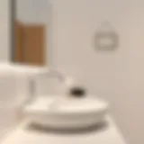 Modern Bathroom with White Faucet Elegant white faucet design in a modern bathroom