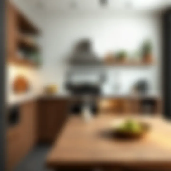 Modern Kitchen Aesthetics with White Brick Wallpaper Stylish kitchen adorned with white brick wall design