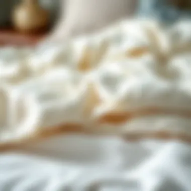 Breathable Materials for Comfort Close-up of breathable materials used in duvets