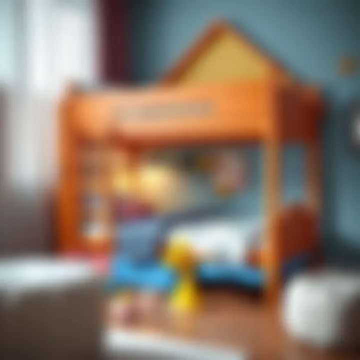 Playful Designs in Children’s Bunk Beds Vibrant children's bunk bed with playful design elements