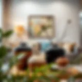 Elegant ceramic pots in a modern living room setting