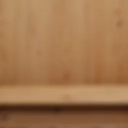 A detailed view of pine panels showcasing texture and quality