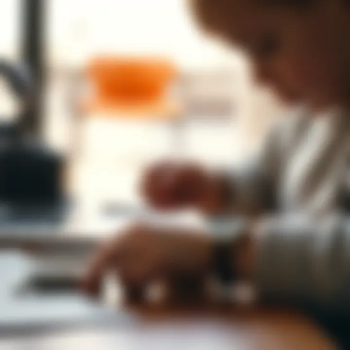Learning to Read Time with an Analog Watch Child learning to read time on an analog watch