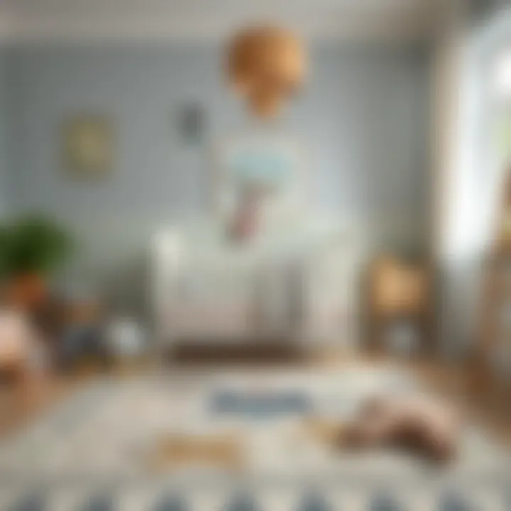 Thematic Inspiration for Children's Decor Example of a themed carpet in a nursery