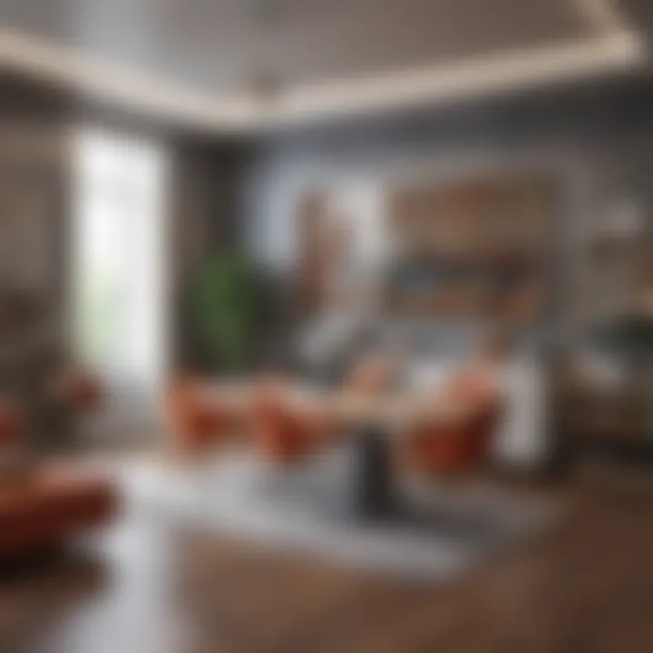 Creative layout of a collaborative work area
