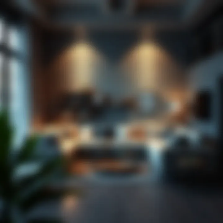 Compact furniture arrangement showcasing versatility