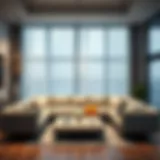 Elegant corner sofa arrangement in a modern living room