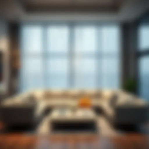 Elegant corner sofa arrangement in a modern living room