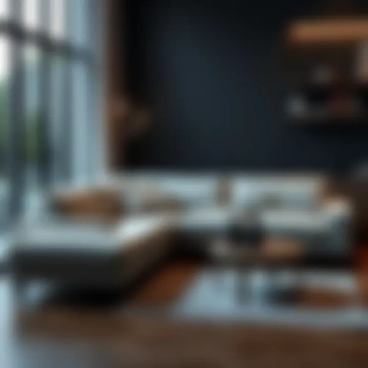 Cozy corner sofa with a contemporary aesthetic