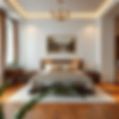 Beautifully Designed Bedroom with Double Bed Double bed in a beautifully decorated bedroom