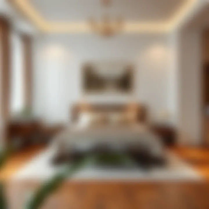 Beautifully Designed Bedroom with Double Bed Double bed in a beautifully decorated bedroom