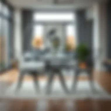 Modern Iron Table and Chair Set A beautifully designed iron table and chair set in a modern living space