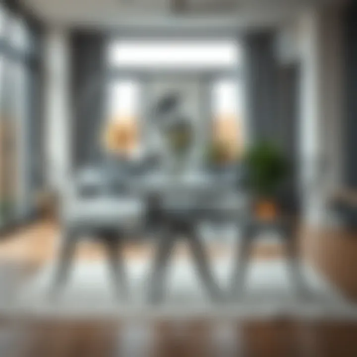 Modern Iron Table and Chair Set A beautifully designed iron table and chair set in a modern living space