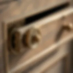 Elegant drawer pull design showcasing intricate craftsmanship