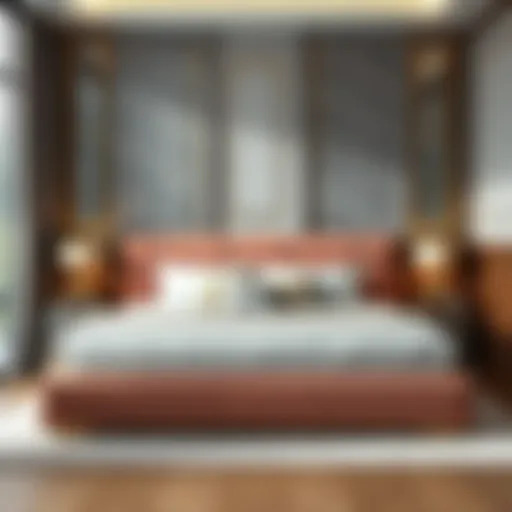 Stylish Double Bed Design Elegant double bed with stylish bedding