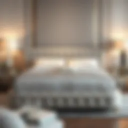Elegant double bed with plush design