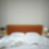 Luxurious double fitted sheet on a well-made bed