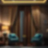 Elegant double curtain showcasing a blend of texture and color in modern interior design