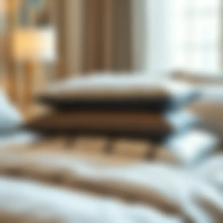 Different types of orthopedic pillows showcasing support and design