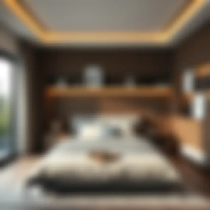 Functional Storage Solutions in Contemporary Bedroom Functional storage solutions in a contemporary bedroom