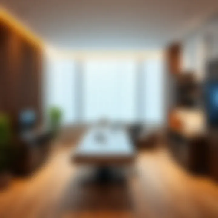 Functional design of a workspace enhancing efficiency