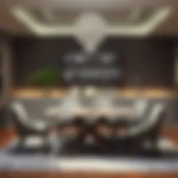 Elegant modern dining set in Gaziantep style