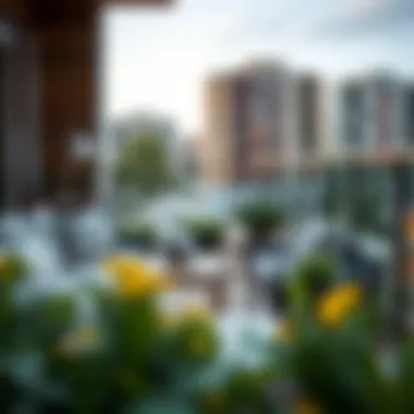 Close-up of high-quality materials used in Koçtaş balcony sets