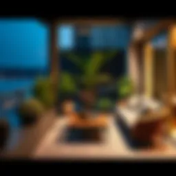 Stylish modern balcony arrangement featuring Koçtaş furniture