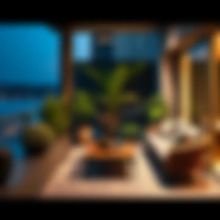 Modern Balcony Arrangement Stylish modern balcony arrangement featuring Koçtaş furniture