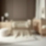 Elegant baby bedding set in soft colors