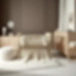 Elegant baby bedding set in soft colors