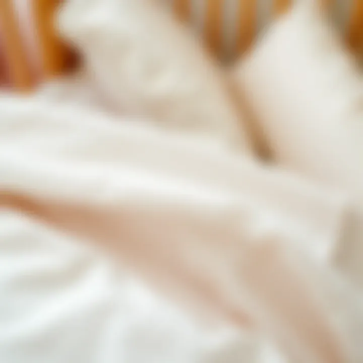 High-Quality Fabric in Baby Bedding Close-up of high-quality fabric used in baby bedding