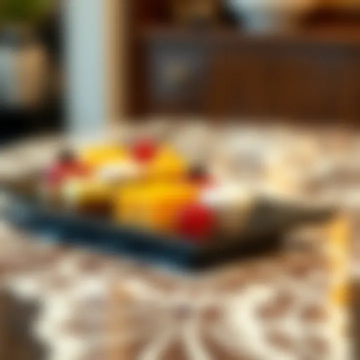 Sweet Indulgence Artistic arrangement of desserts on a long platter