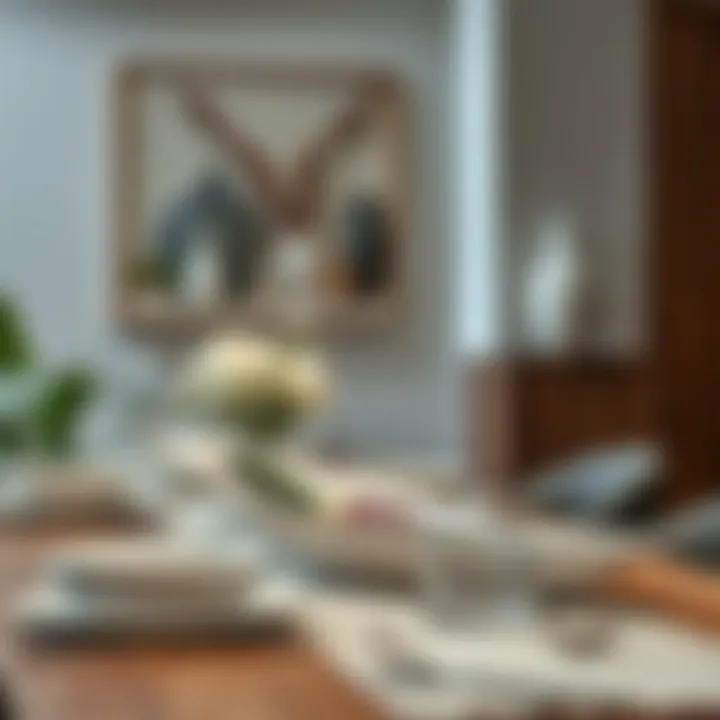 Contemporary Dining Aesthetics Stylish long serving dish paired with modern tableware