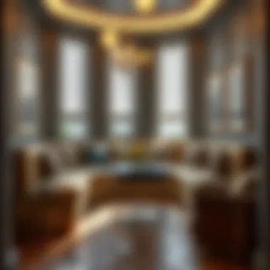 Luxurious corner seating with decorative cushions