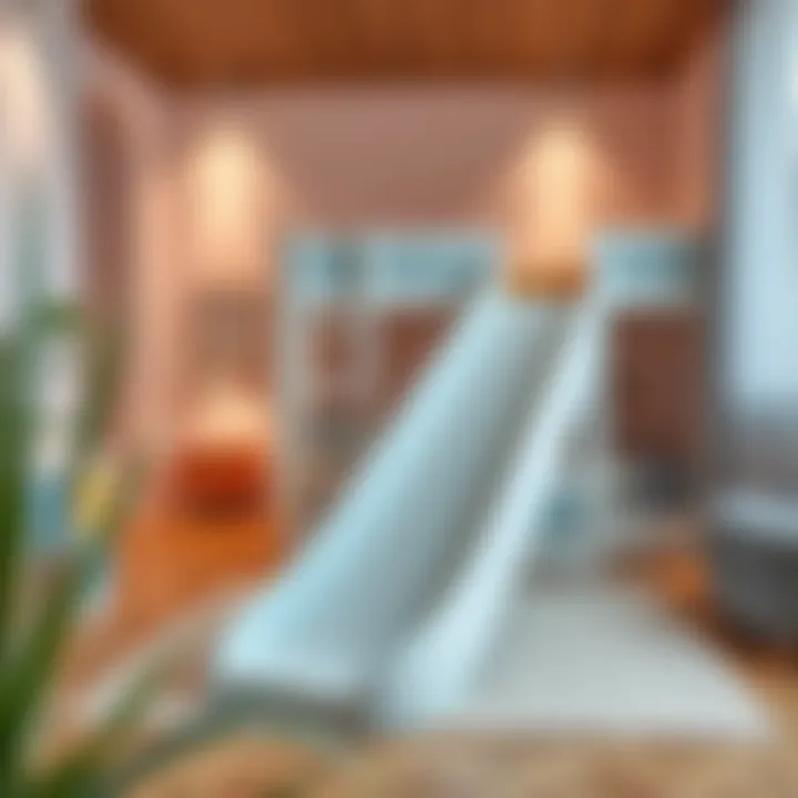 Fun Slide Bed in Playroom Creative playroom featuring a fun slide bed