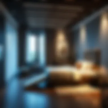 Stylish Interior with Slide Bed Stylish interior with functional slide bed