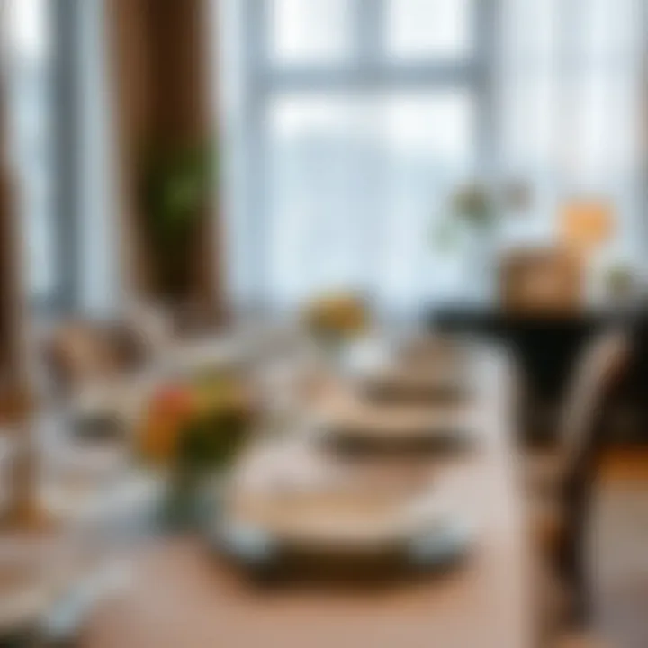 A beautifully arranged table for Mother's Day celebration