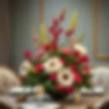 Floral decorations for Mother's Day event