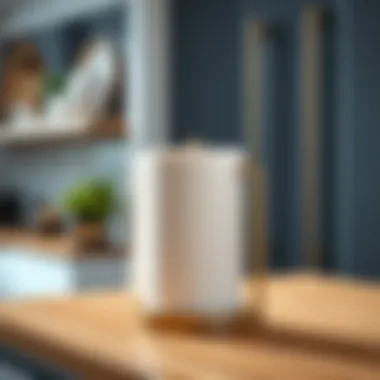 Elegant kitchen paper towel holder showcasing modern design