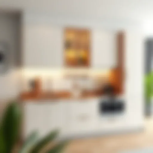 Modern Design Small Kitchen Cabinet Elegant small kitchen cabinet showcasing modern design