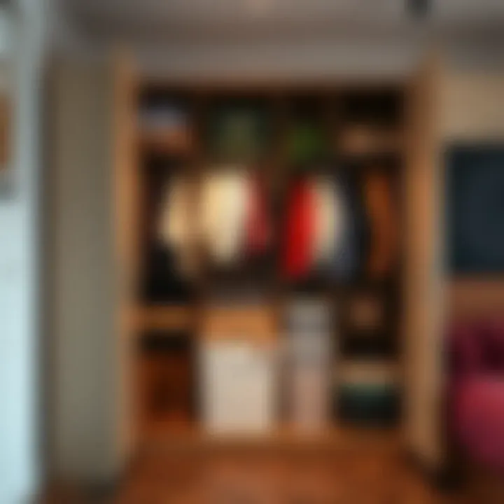 Maximizing Storage with Plastic Wardrobes Organized interior of a plastic wardrobe showcasing storage efficiency